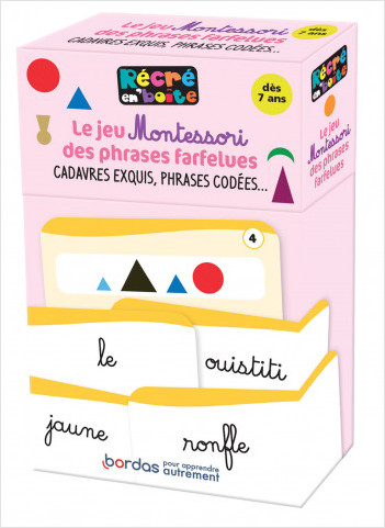 Récré en Boîte - Le jeu Montessori des phrases farfelues - dès 7 ans
