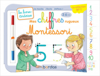  Les livres-ardoises - Mes chiffres rugueux Montessori