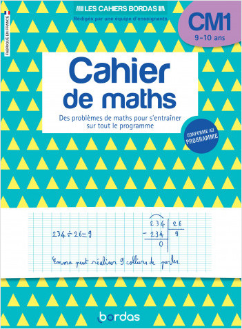Cahier de maths CM1