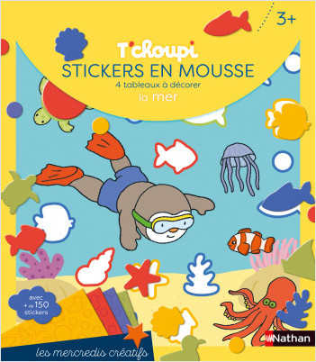 Les mercredis de T'choupi - Stickers mousse de la mer - Dès 3 ans 
