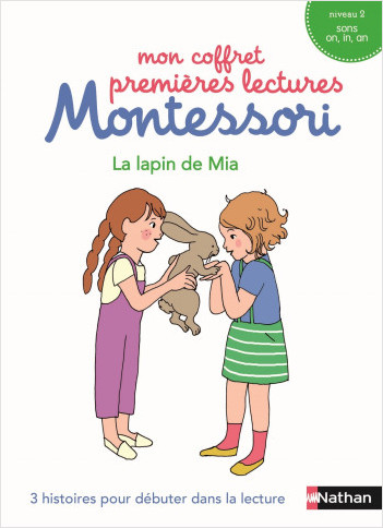 Mon coffret premières lectures Montessori : Le lapin de Mia - Niveau 2 -  4/7 ans