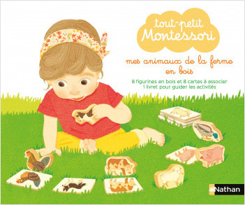 Tout-petit Montessori - Mes Animaux de la ferme en bois - Dès 15 mois