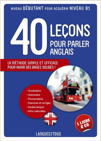 Coffret 40 leçons pour parler l'anglais (livre + 2 CD)
