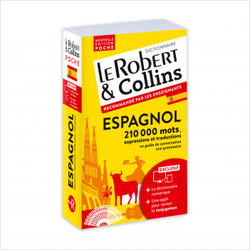 Dictionnaire Le Robert & Collins Poche espagnol et sa version numérique à télécharger PC