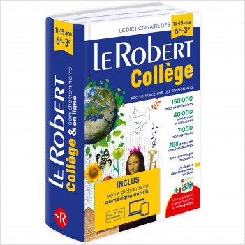 Dictionnaire Le Robert collège et son dictionnaire en ligne - 11/15 ans - 6e-5e-4e-3e