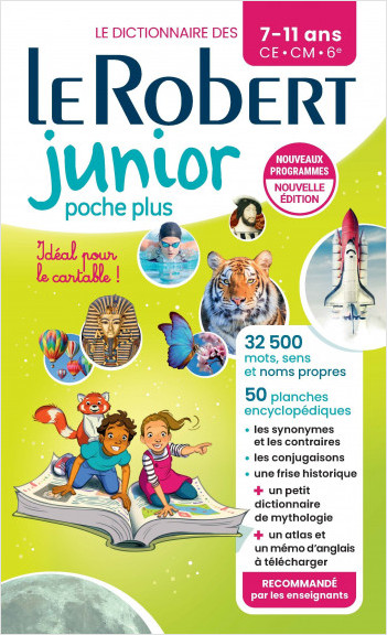 Dictionnaire Le Robert junior Poche Plus - 7/11 ans - CE-CM-6e - Nouvelle édition