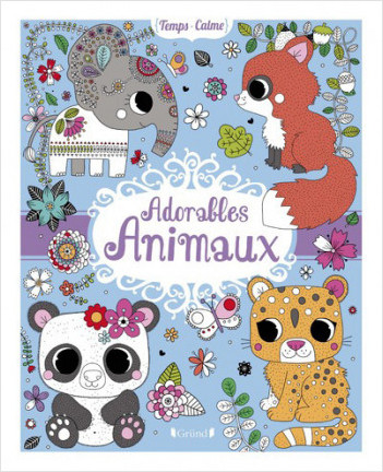 Adorables animaux – Livre coloriage de 50 animaux et motifs – À partir de 6 ans
