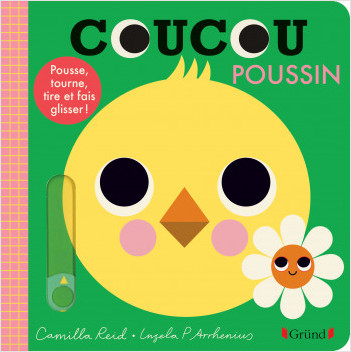 Coucou Poussin – Livre animé tout-carton avec des volets et tirettes – Bébé dès 1 an 