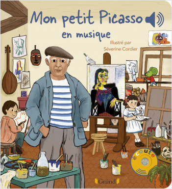 Mon petit Picasso – Livre sonore et éveil avec 6 puces sonores – Bébé dès 6 mois