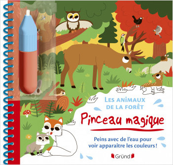 Pinceau magique : Les animaux de la forêt – Livre Coloriage magique à l'eau avec un pinceau – À partir de 3 ans