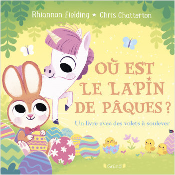 Au lit : où est le lapin de Pâques ? – Un livre avec des volets à soulever – Album jeunesse tout-carton avec des volets – à partir de 1 an