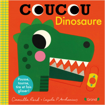 Coucou, Dinosaure ! – Livre animé tout-carton avec des volets et tirettes – Bébé dès 1 an
