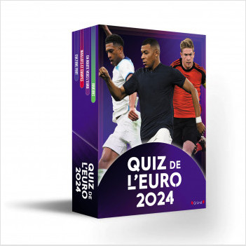 Quiz de l'Euro 2024 – Boîte de jeu de cartes de football – À partir de 7 ans