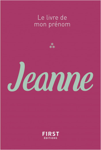 64 Le Livre de mon prénom - Jeanne