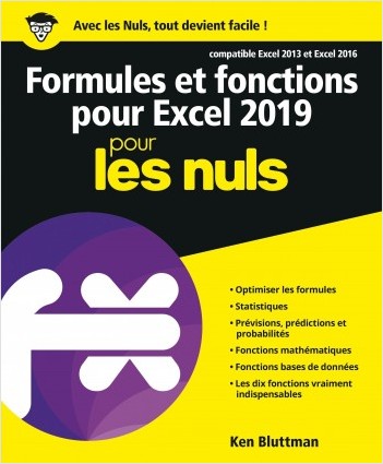 Formules et fonctions pour Excel 2019 pour les Nuls