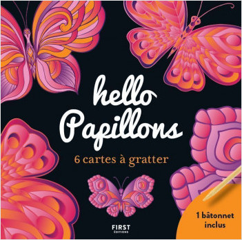 Cartes à gratter - 6 mini cartes à gratter  - Hello Papillons