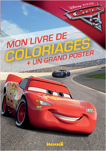 Cars 3 - Mon livre de coloriages + un grand poster