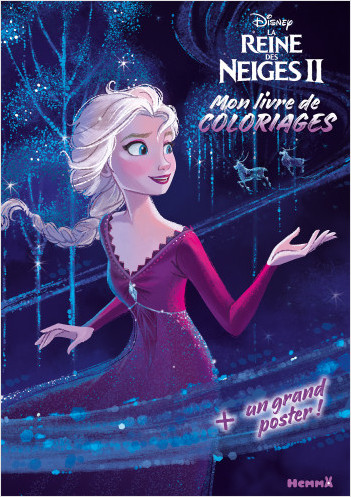 Disney La Reine des Neiges 2 - Mon livre de coloriages + un grand poster