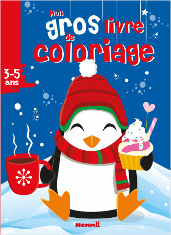  Mon gros livre de coloriage - Noël - Pingouin - Gros livre de 192 coloriages - Dès 3 ans