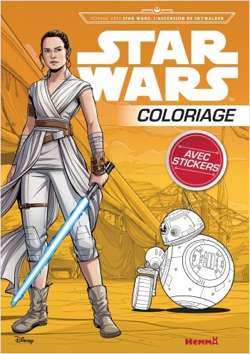 Disney Star Wars Voyage vers SW L'Ascension de Skywalker - Coloriage avec stickers - Livre de coloriage avec stickers - Dès 4 ans