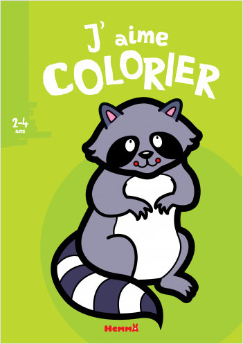 J'aime colorier (2-4 ans) (Raton laveur) - Nouvelle édition