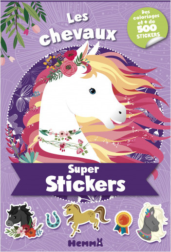 Super stickers ! Les chevaux (Violet)