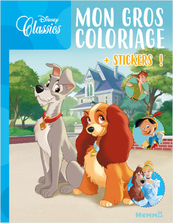 Disney - Mon gros coloriage + stickers ! (La Belle et le Clochard)