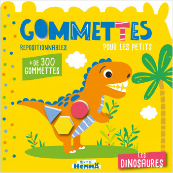 Mon P'tit Hemma - Gommettes pour les petits - Les dinosaures - Livre de gommettes repositionnables - dès 3 ans