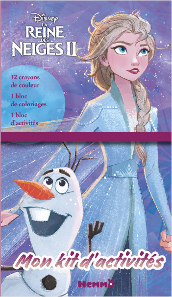 Disney La Reine des Neiges 2 – Mon kit d'activités – Kit d'activités et coloriage – Dès 5 ans