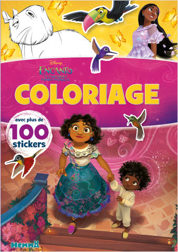 Disney Encanto – Coloriage avec plus de 100 stickers – Livre de coloriage avec stickers – Dès 4 ans