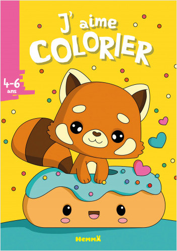J'aime colorier - Panda roux - Livre de coloriage – Dès 4 ans