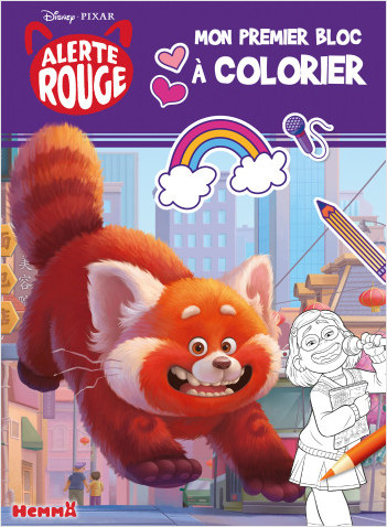 Disney Pixar Alerte Rouge – Mon premier bloc à colorier – Livre de coloriage – Dès 3 ans