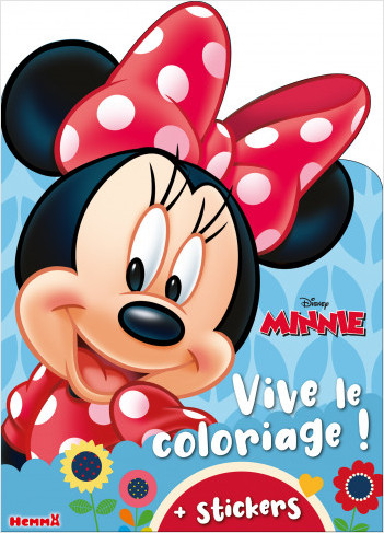 Disney Minnie – Vive le coloriage ! – Livre de coloriage avec stickers – Dès 4 ans