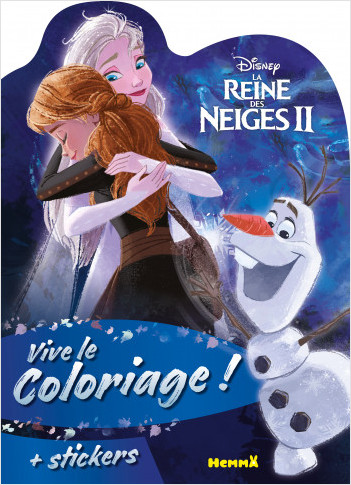 Disney La Reine des Neiges 2 – Vive le coloriage ! – Livre de coloriage avec stickers – Dès 4 ans