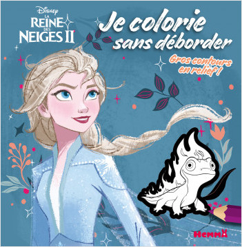 Disney La Reine des Neiges 2 - Je colorie sans déborder - Livre de coloriage avec bords en relief - Dès 3 ans