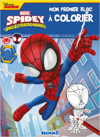 Marvel Spidey et ses amis extraordinaires – Mon premier bloc à colorier – Livre de coloriage – Dès 3 ans