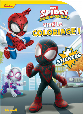 Marvel Spidey et ses amis extraodinaires - Vive le coloriage ! – Livre de coloriage avec stickers – Dès 4 ans