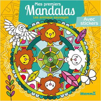 Mes premiers Mandalas - Les animaux sauvages - Album de coloriage - Dès 4 ans