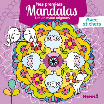 Mes premiers mandalas - Les animaux mignons - Album de coloriage - Dès 4 ans