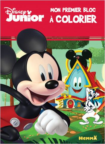 Disney Junior – Mickey Mouse Funhouse – Mon premier bloc à colorier – Livre de coloriage – Dès 3 ans