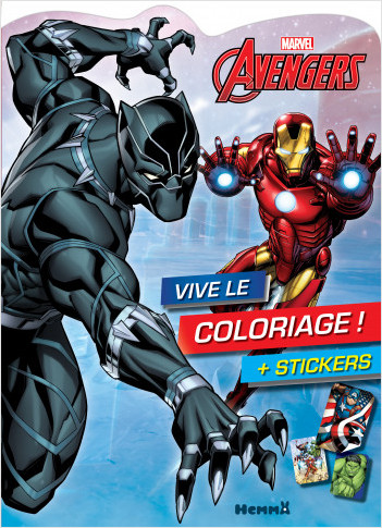 Marvel Avengers - Vive le coloriage ! – Livre de coloriage avec stickers  – Dès 4 ans