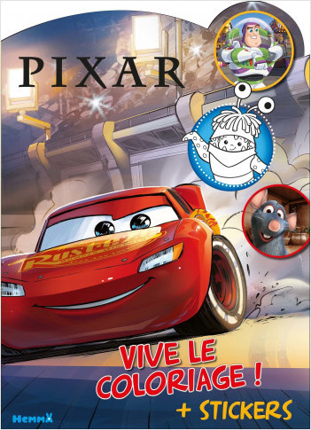 Disney Pixar - Vive le coloriage ! – Livre de coloriage avec stickers – Dès 4 ans