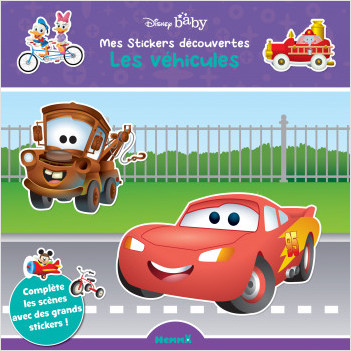 Disney Baby - Mes stickers découvertes - Les véhicules - Livre d'activités avec grands stickers - Dès 3 ans