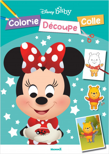 Disney Baby - Colorie, Découpe, Colle - Livre de coloriage, découpage et collage - Dès 3 ans	