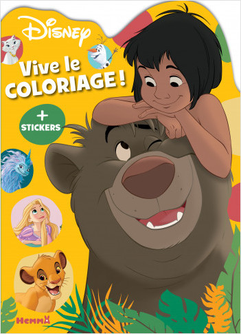 Disney – Vive le coloriage ! – Livre de coloriage avec stickers – Dès 4 ans