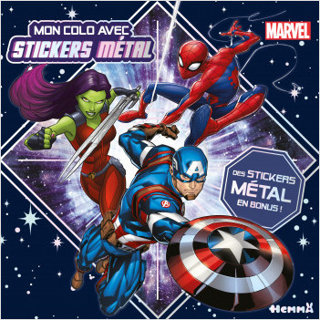 Marvel - Mon colo avec stickers métal - Livre de coloriage avec stickers métallisés - Dès 4 ans