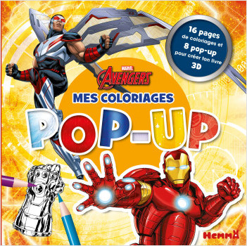 Marvel Avengers - Mes coloriages Pop-Up - Livre de coloriage 3D - Dès 4 ans