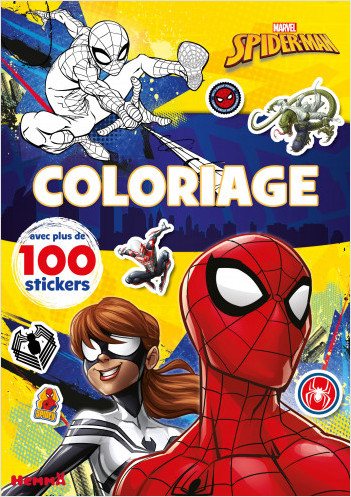Marvel Spider-Man – Coloriage avec plus de cent stickers – Livre de coloriage pour enfants avec stickers – Dès 4 ans	