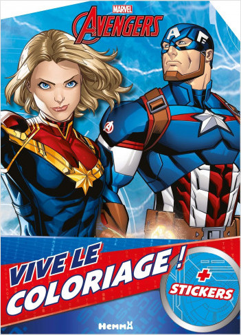 Marvel Avengers - Vive le coloriage ! – Livre de coloriage avec stickers – Dès 4 ans