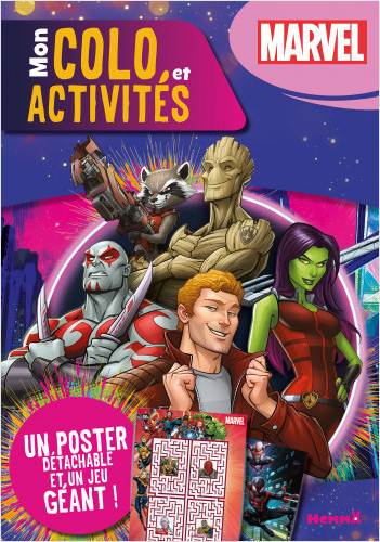 Marvel - Mon colo et activités + poster - Livre de jeux et coloriage avec un poster - Dès 5 ans